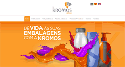 Desktop Screenshot of kromos.com.br