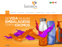Tablet Screenshot of kromos.com.br